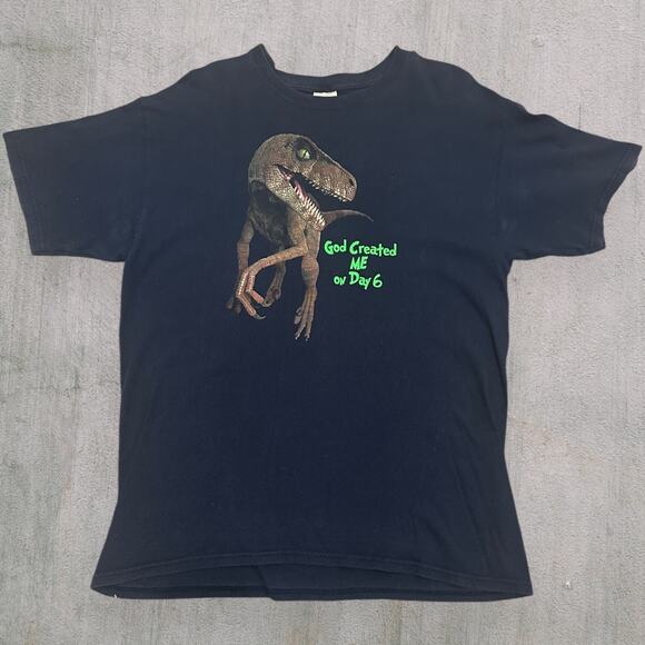 God created me on day 6 dinosaur creation museum tee - Picture 1 of 3